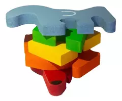 QUEBRA-CABECA COM VOGAIS E NUMEROS CACHORRO - CECILHANDO KIDS