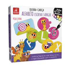 ALFABETO ESCREVA E APAGUE - Quebra cabeça