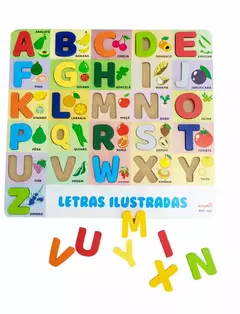 LETRAS ILUSTRADAS - FRUTAS E LEGUMES ENCAIXE na internet