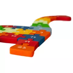 QUEBRA-CABECA COM ALFABETO E NUMEROS BRAQUIOSSAURO - CECILHANDO KIDS