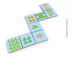 DOMINO EDUCATIVO - QUANTIDADES E NÚMEROS - CECILHANDO KIDS