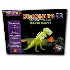 QUEBRA CABEÇA 3D DINOSSAURO - CECILHANDO KIDS
