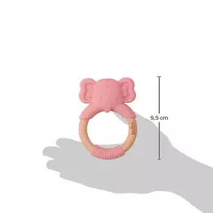 MORDEDOR LEÃO EM SILICONE - ROSA - CECILHANDO KIDS