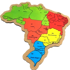 MAPA DO BRASIL - (26PEÇAS) - CECILHANDO KIDS