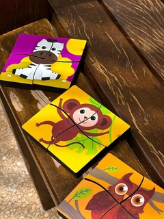 QUEBRA CABEÇA- BLOQUINHOS ANIMAIS - comprar online