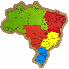 MAPA DO BRASIL - (26PEÇAS) - comprar online