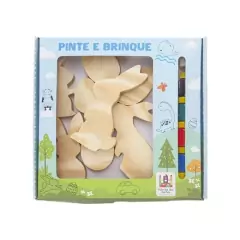 KIT PÁSCOA EDUCATIVO EM MADEIRA PARA COLORIR na internet