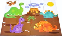 QUEBRA CABEÇA GIGANTE DINOSSAUROS - CECILHANDO KIDS