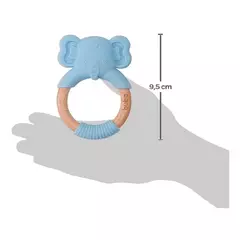 MORDEDOR LEÃO EM SILICONE - AZUL - CECILHANDO KIDS
