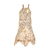 Vestido Franjas diagonal NUDE