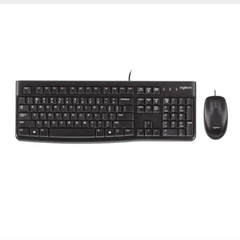 COMBO TECLADO + MOUSE LOGITECH MK120 USB NEGRO - comprar online