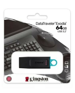 PENDRIVE KINGSTON DATATRAVELER EXODIA 64GB 3.2