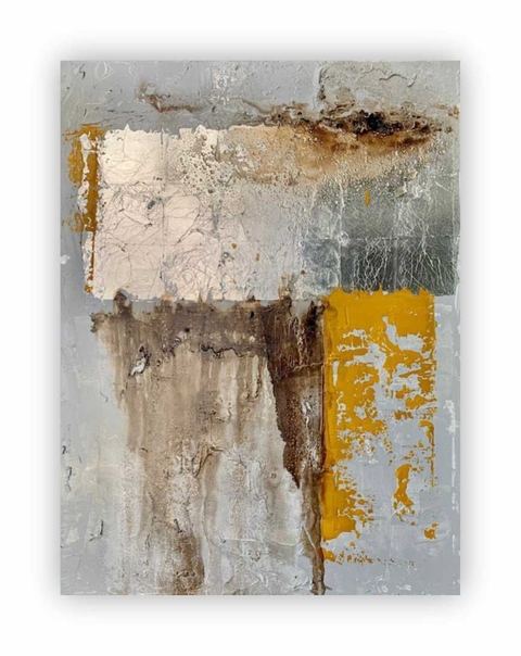 Obra de 1 x 1,20 m con paleta de colores personalizada