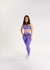 Legging match horizontal lilás/cinza