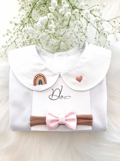 Body Bordado a Mão - Unicórnio Personalizado - Dulace