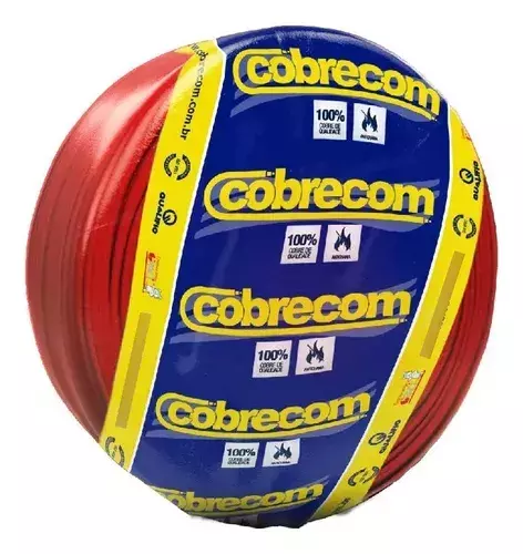 FIO FLEX 2,5MM NAMBEI/COBRECOM VERMELHO 100MT