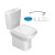 VASO DECA COMPLETO C CAIXA ACOP FLEX BRANCO - comprar online