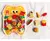 Set de gomas de borrar x 7 unidades - Diseño comida - tienda online