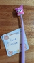 Lapicera flexible con tapa Sanrio Kuromi tinta azul en internet