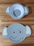 Set de 1 bolw y 1 plato infantil - Modelo cerdito o elefante - comprar online