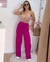 Calça Pantalona Duna com forro - Rosa Fúcsia na internet