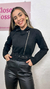 Jaqueta em suede - Preta - Closet Nosso Jeito