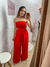 Macacão Luiza em Duna - Vermelho - Closet Nosso Jeito