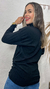 Blusa Miniveste em tricô modal - Preto na internet