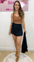 Imagem do Conjunto kimono com short saia - Preto