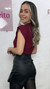 Blusa em viscolycra muscle-tee - (Marsala) - Closet Nosso Jeito