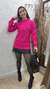 Blusa alongada em lã - Pink