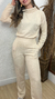 Conjunto de inverno em tweed - Bege - loja online