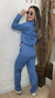 Conjunto de inverno em tweed - Azul na internet