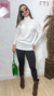 Blusa Miniveste em tricô modal - Off white - comprar online