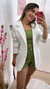 Blazer alfaiataria alongado - OFF WHITE - Closet Nosso Jeito