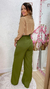 Calça Wideleg Alfaiataria - Verde militar na internet