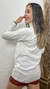 Blusa Miniveste em tricô modal - Off white na internet