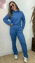 Conjunto de inverno em tweed - Azul - comprar online