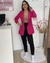 Blazer alfaiataria alongado - Pink - comprar online