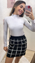 Blusa básica com golinha - branco - comprar online