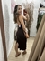 Vestido mídi em Ribana algodão com bojo - Marrom - comprar online