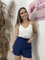 Short Rica em alfaiataria- Azul marinho - comprar online