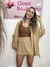 Conjunto kimono com short saia - Bege - comprar online