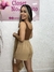 Conjunto kimono com short saia - Bege - loja online