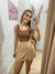 Conjunto kimono com short saia - Bege - Closet Nosso Jeito