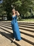 Vestido evasê com bolso lateral