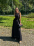 Vestido longo com bolsos laterais