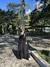 Vestido evasê com bolso lateral - Preto - loja online