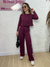 Conjunto Alice em moletinho com listras - Roxo uva - comprar online
