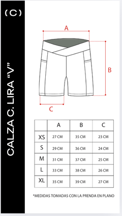 CALZA CORTA LIRA V BLACK - CLAN MAYORISTA